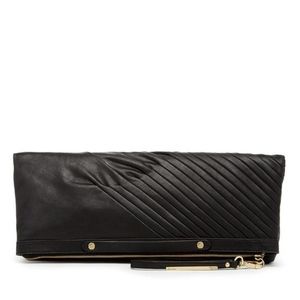 Ella Moss Daydreamer Leather Clutch Black